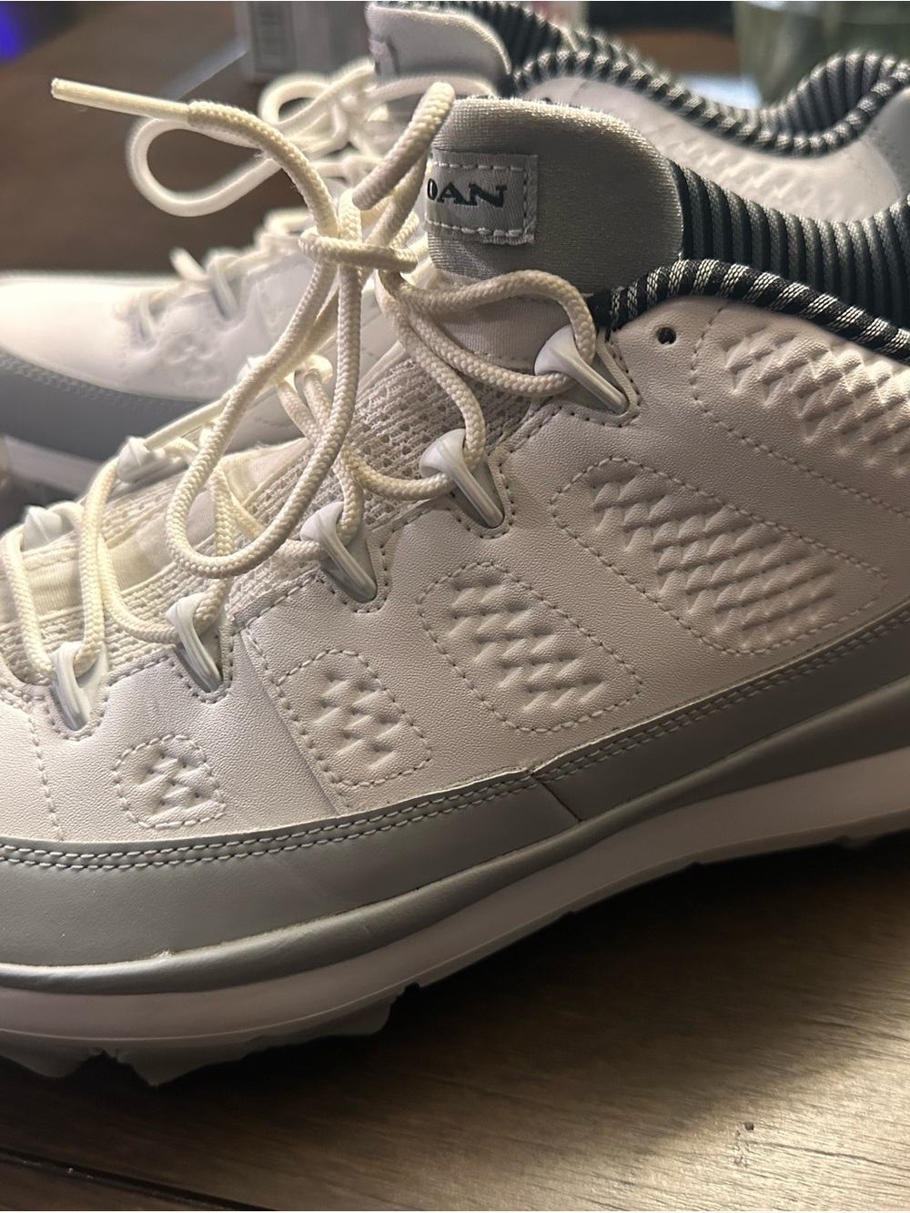 Air Jordan 9 Retro Grey Wolf Golf Shoes Mens 9 - Picture 2 of 6